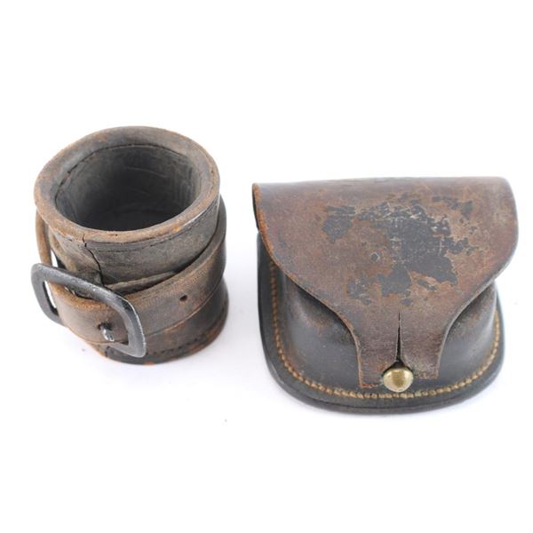 Civil War Cap Pouch& Carbine Ring