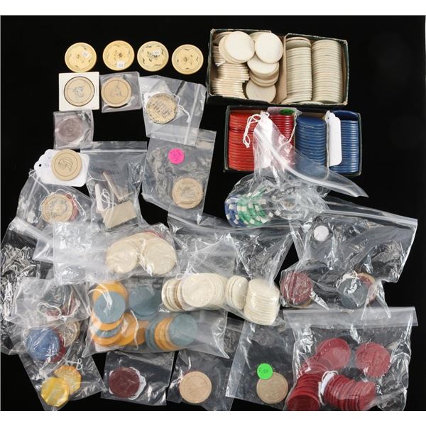 Large Lot of Gambling Chips