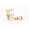 Image 3 : Whale Bone Scrimshawed Game