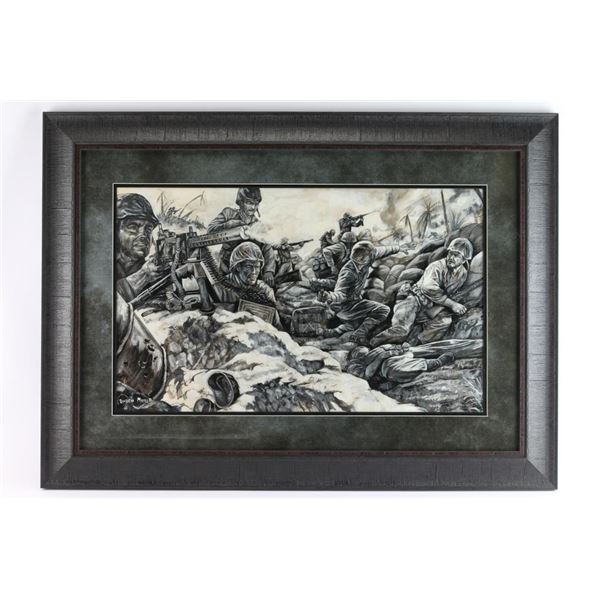 Original Black and White Water Color
