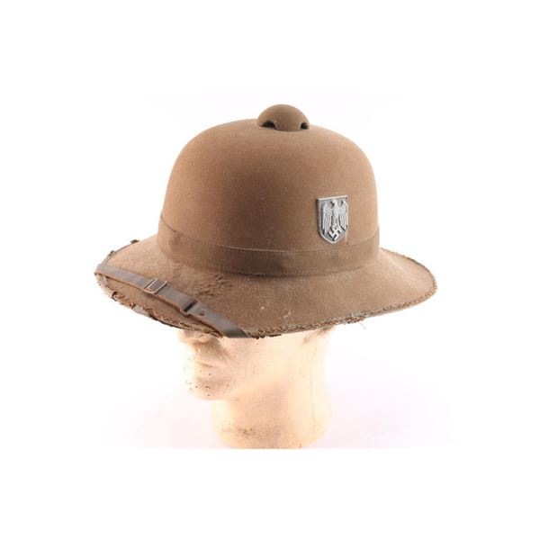 German WWII Afrika Korps DAK Sun Helmet.