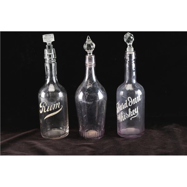 Collection of 3 Back Bar Bottles