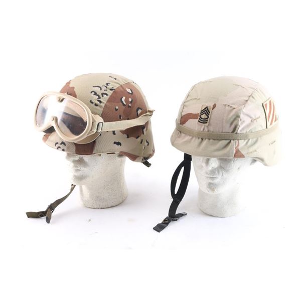 Lot of Two US PASGT Helmets.