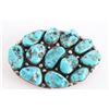 Image 3 : Turquoise & Sterling Silver Belt Buckle.