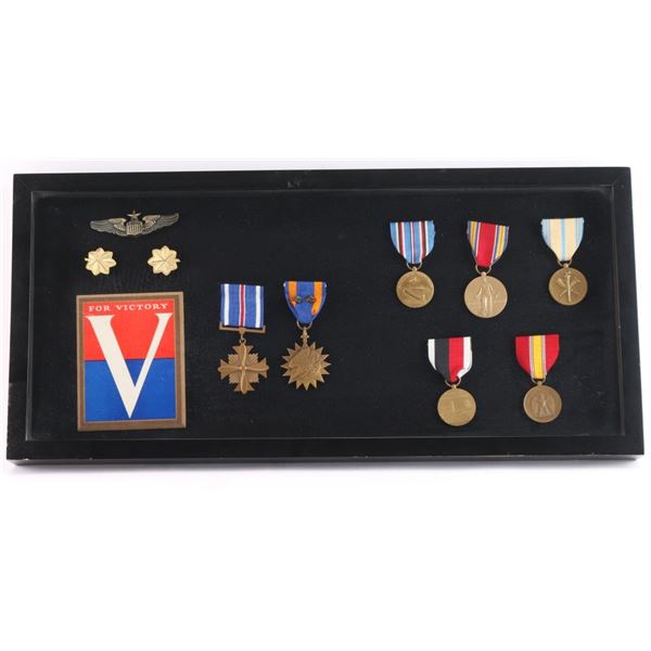 WW2 U.S. Pilot Medal Lot.