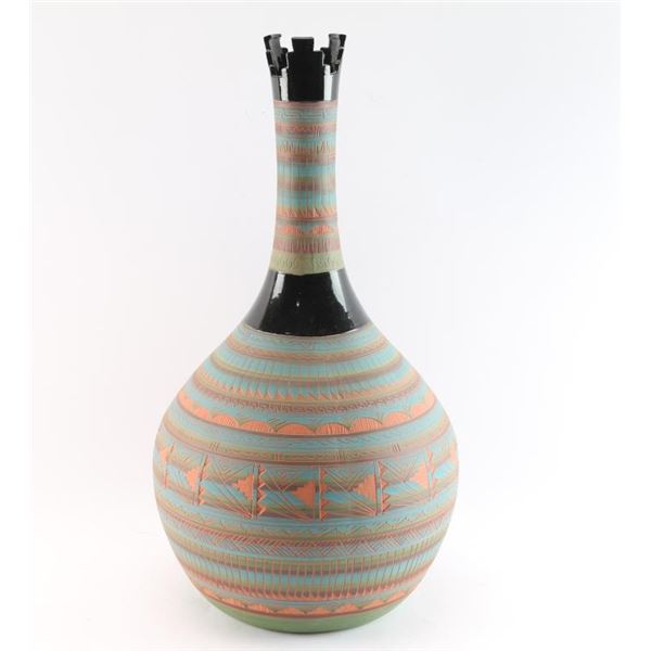Navajo Incise Carved Vase