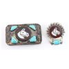 Image 1 : Lot of (2) Zuni Jewelry Pieces