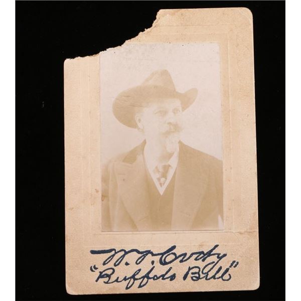 Signed Buffalo Bill Cabinent Card.