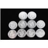 Image 2 : Lot of 10 Walking Liberty Silver Dollars