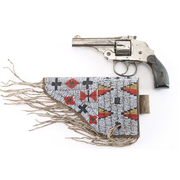 Thames Arms Revolver/Beaded Holster .32 S&W