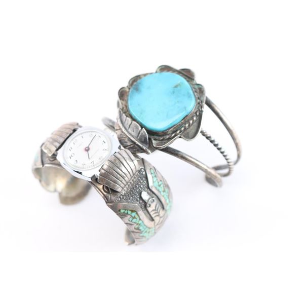 Lot of 2 Navajo Cuffs