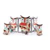 Image 1 : Hopi Inlaid Owl Cuff and Earrings