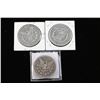 Image 2 : Lot of 3 Morgan Silver Dollars