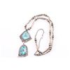 Image 1 : Navajo Turquoise and Sterling Necklace