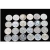 Image 2 : Lot of 24 Ben Franklin Half Dollar Coins