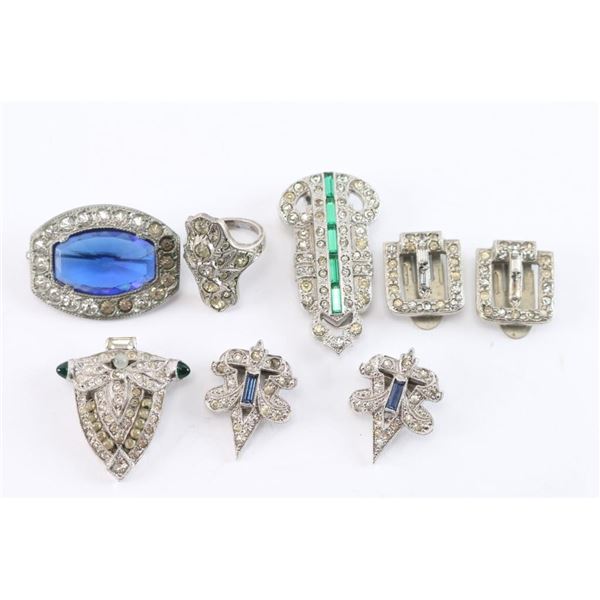 Art Deco Lot Costume Jewelry
