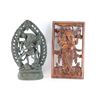 Image 1 : Cast Bronze Diety & Wall Hanging