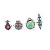 Image 2 : Lot of 4 Navajo Rings