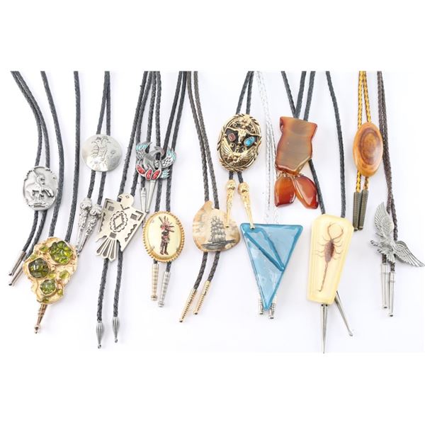 Lot of 13 Bolo Ties