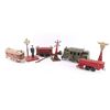 Image 1 : Lot of Antique Tin Toy Trains &  Accessories