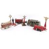 Image 2 : Lot of Antique Tin Toy Trains &  Accessories