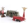 Image 4 : Lot of Antique Tin Toy Trains &  Accessories