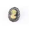 Image 3 : Cameo Pin and Opal Earrings
