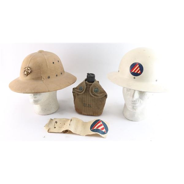 U.S. WW2 Helmet Lot.