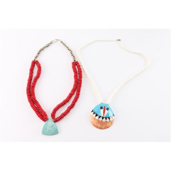 Lot of 2 Beaded Necklaces