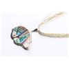 Image 5 : Zuni Bear Effigy Inlaid Necklace