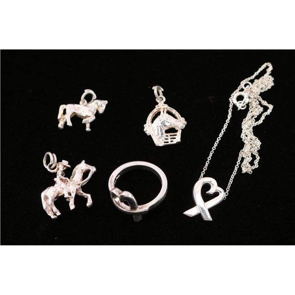 Lot of (5) Sterling Silver Pieces