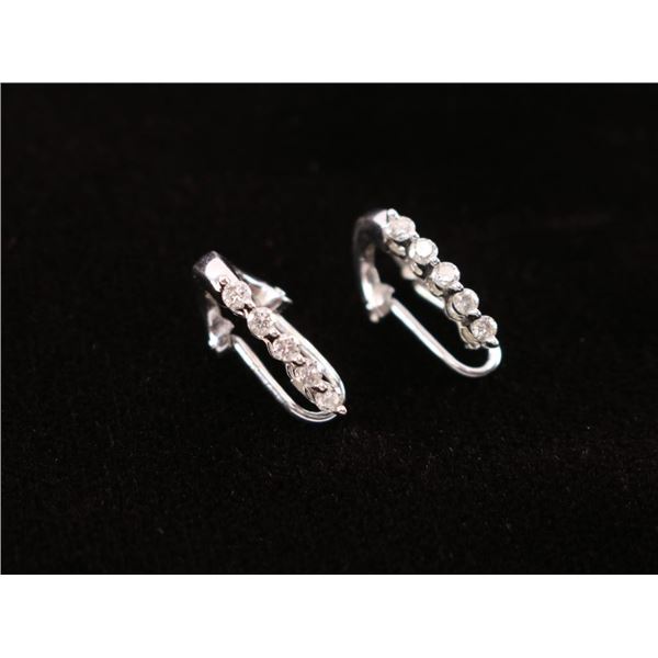 Pair of Ladies Diamond Earrings