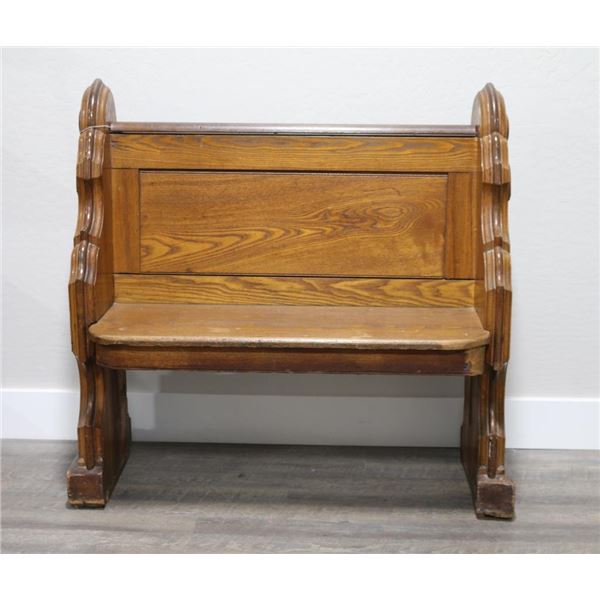 Oak Church Pew