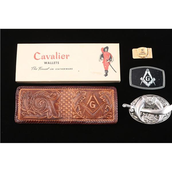 Masonic Belt Buckles & Wallet