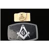 Image 3 : Masonic Belt Buckles & Wallet