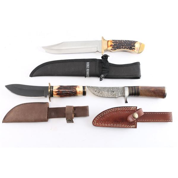 Lot of 3 Fixed Blade Knives