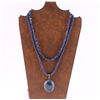 Image 2 : Lot of 2 Beaded Lapis Necklaces