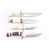 Image 3 : Lot of 4 Fixed Blade Knives