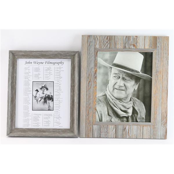 John Wayne Lithograph & Filmography.