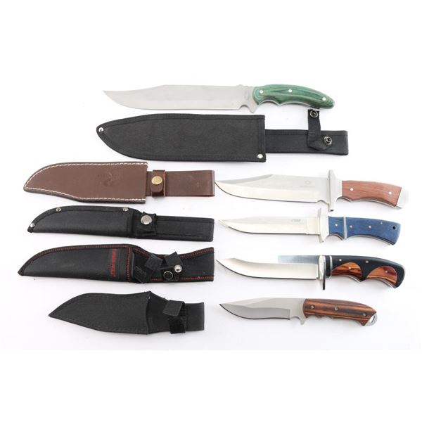 Lot 5 Fixed Blade Knives