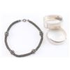 Image 2 : Silver Bead Mesh Necklace and 2 Bracelets