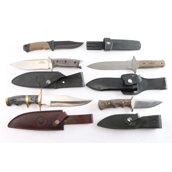 Lot of 5 Fixed Blade Knives