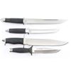 Image 2 : Lot of 4 Fixed Blade Knives