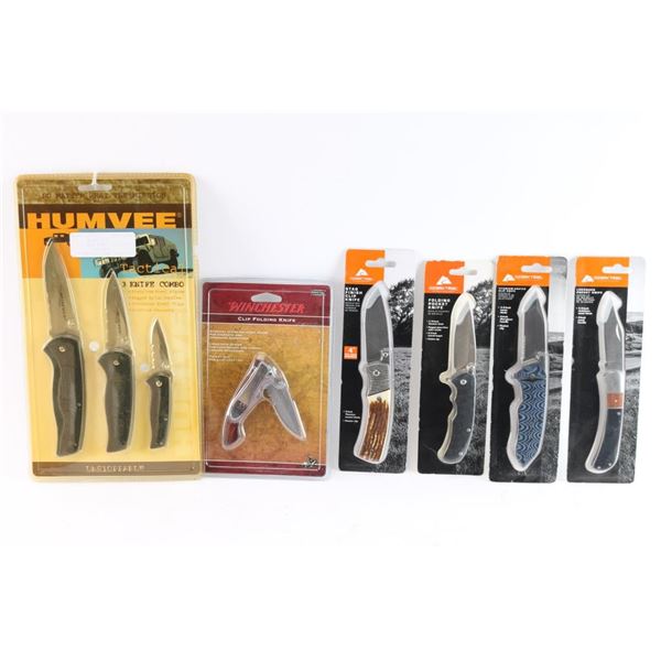 Lot of 8 Folding Knives