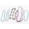 Image 2 : Lot of 4 Beaded Necklaces and Concho Belt