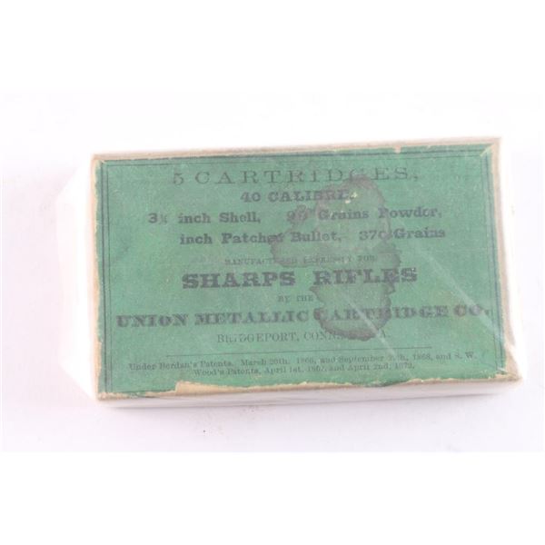 Vintage UMC .40 3 1/4" Sharps Ammo