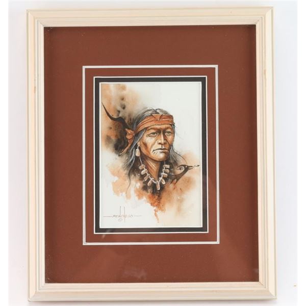 Original Watercolor by Art Menchego.