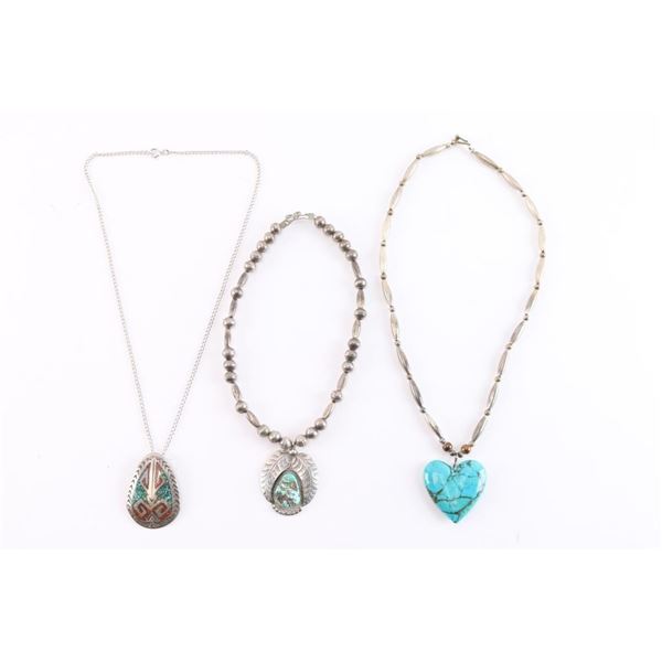 Lot of 3 Navajo Necklaces