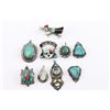 Image 1 : Lot of Turquoise Pendants and Brooches