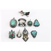 Image 2 : Lot of Turquoise Pendants and Brooches